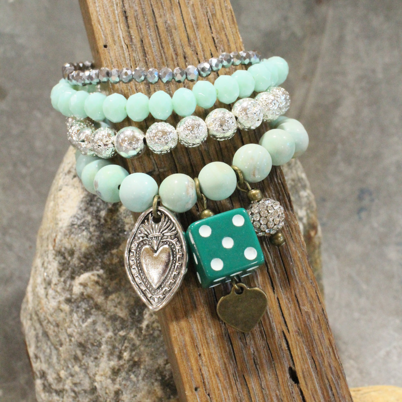 I Hit The Jack Pot With This Green Love Bracelet Set