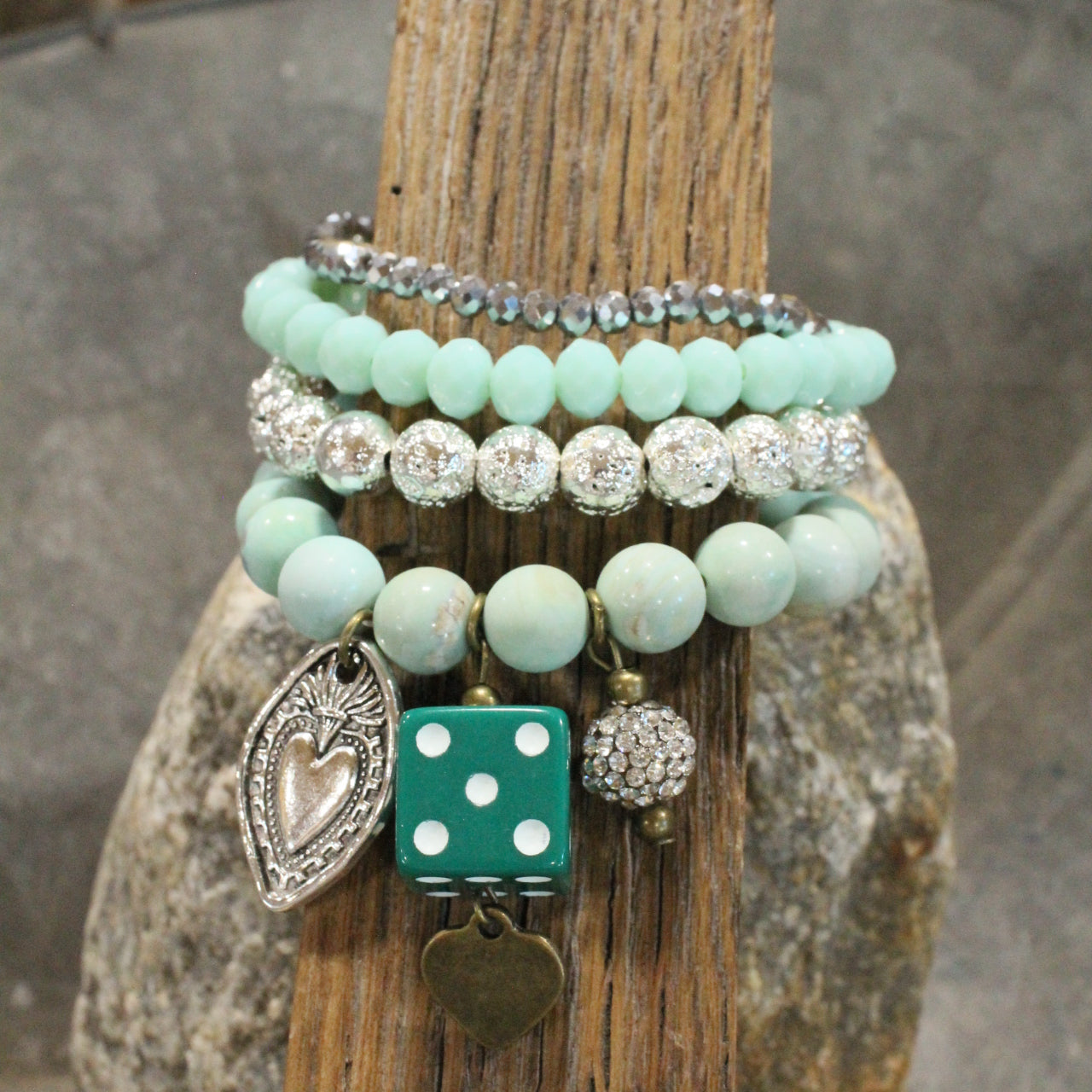 I Hit The Jack Pot With This Green Love Bracelet Set