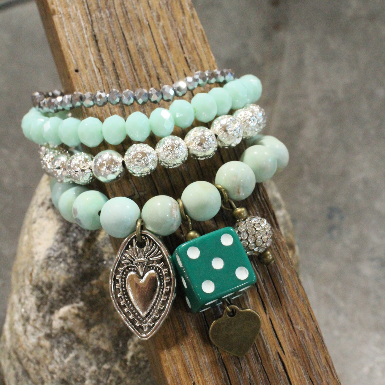 I Hit The Jack Pot With This Green Love Bracelet Set