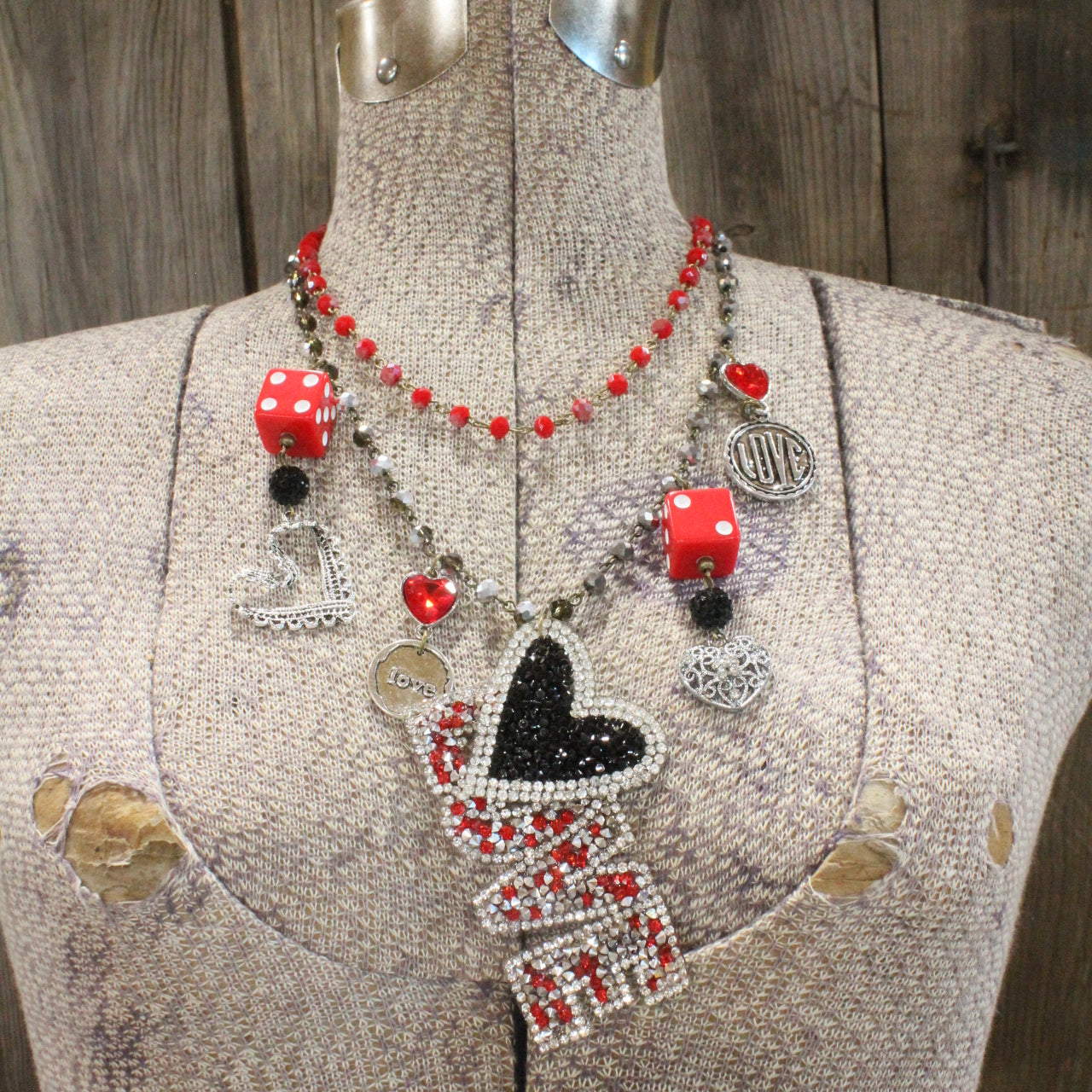 I Hit The Jack Pot With This Red Love Charm'd Necklace