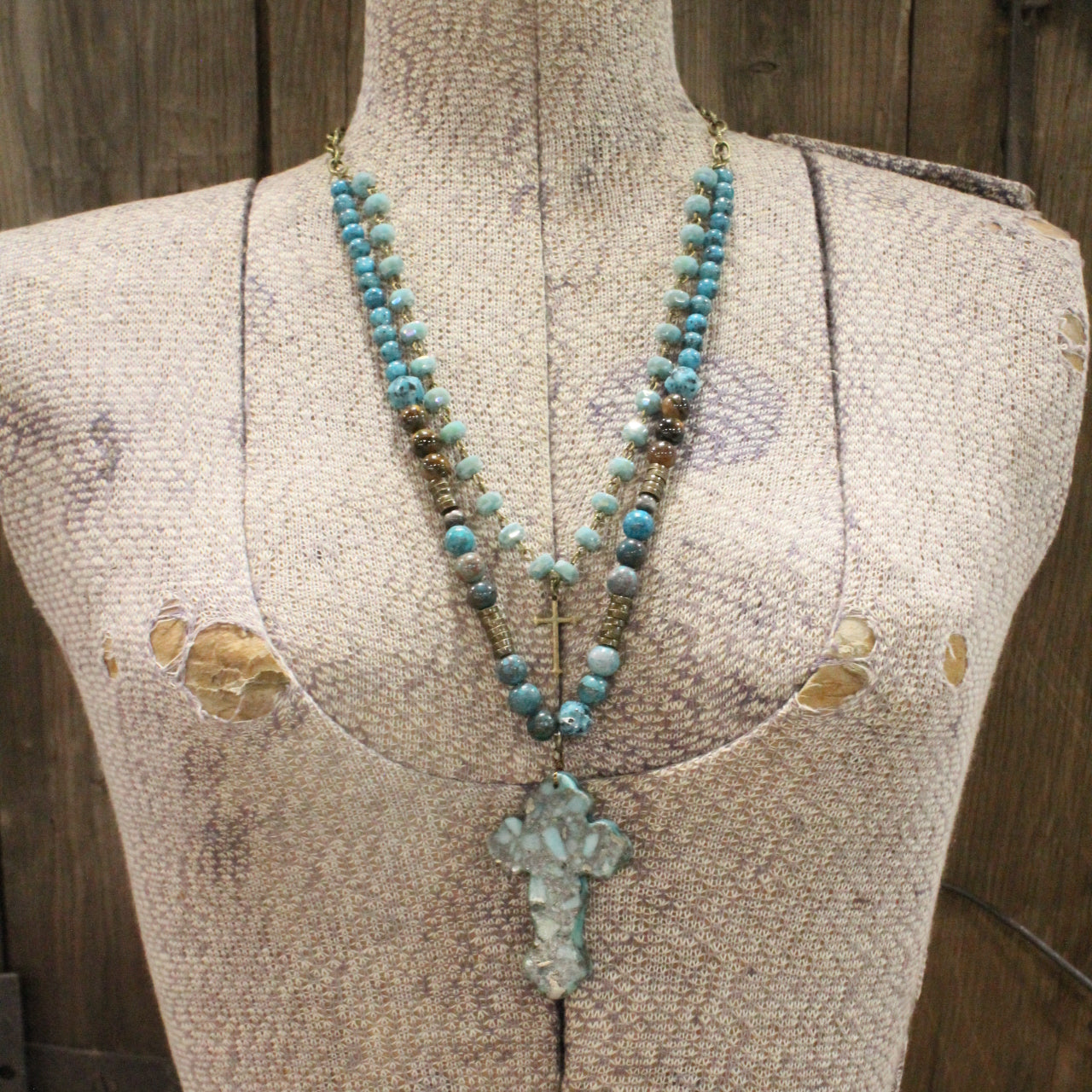 Cast Your Cares On Me Jade Layered Necklace