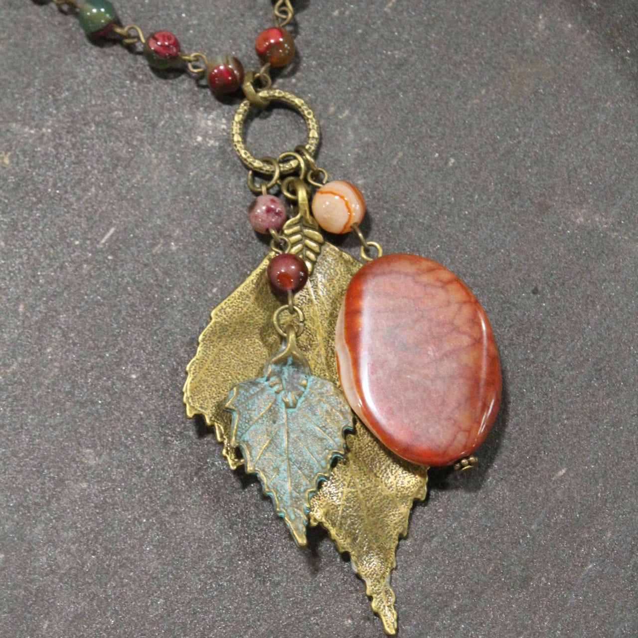 All Things Fall Leaf Necklace