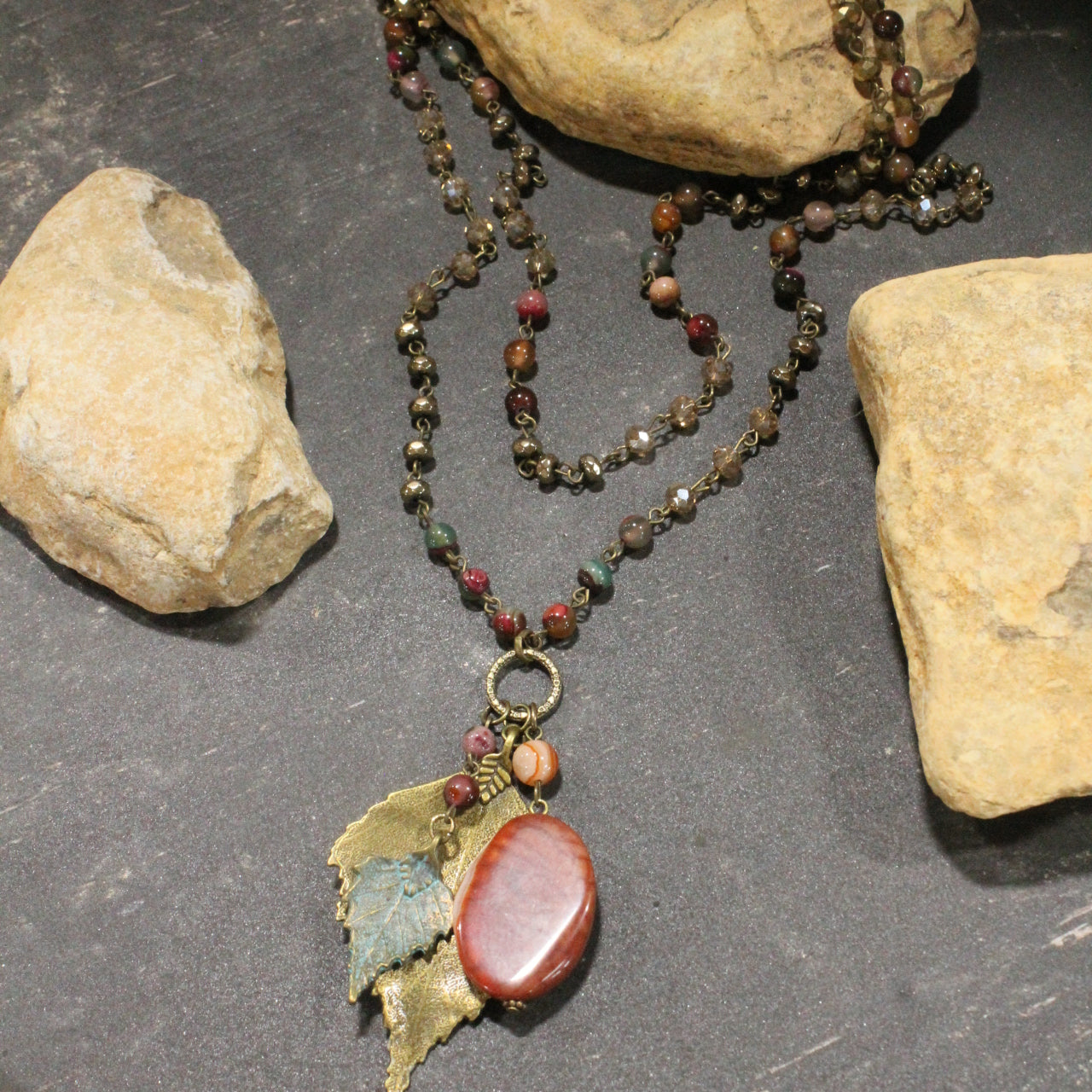 All Things Fall Leaf Necklace