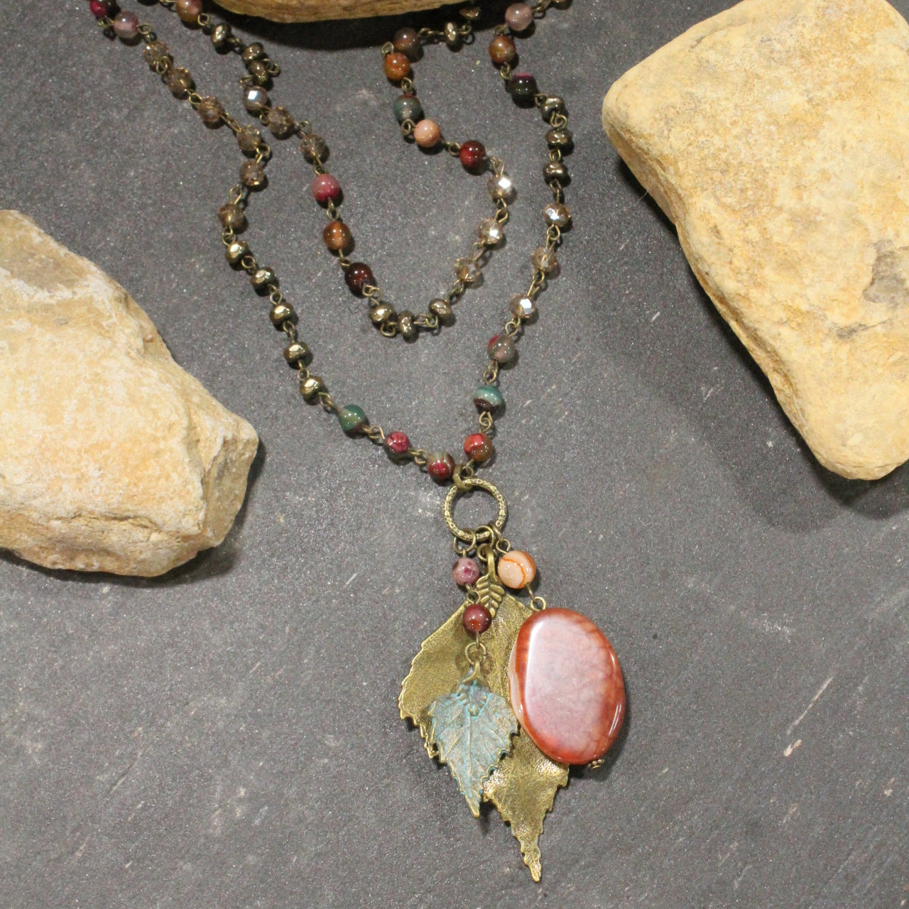 All Things Fall Leaf Necklace