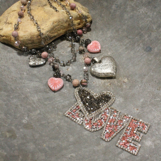 I Hit The Jack Pot With This Blushin' Pink Love Charm'd Necklace