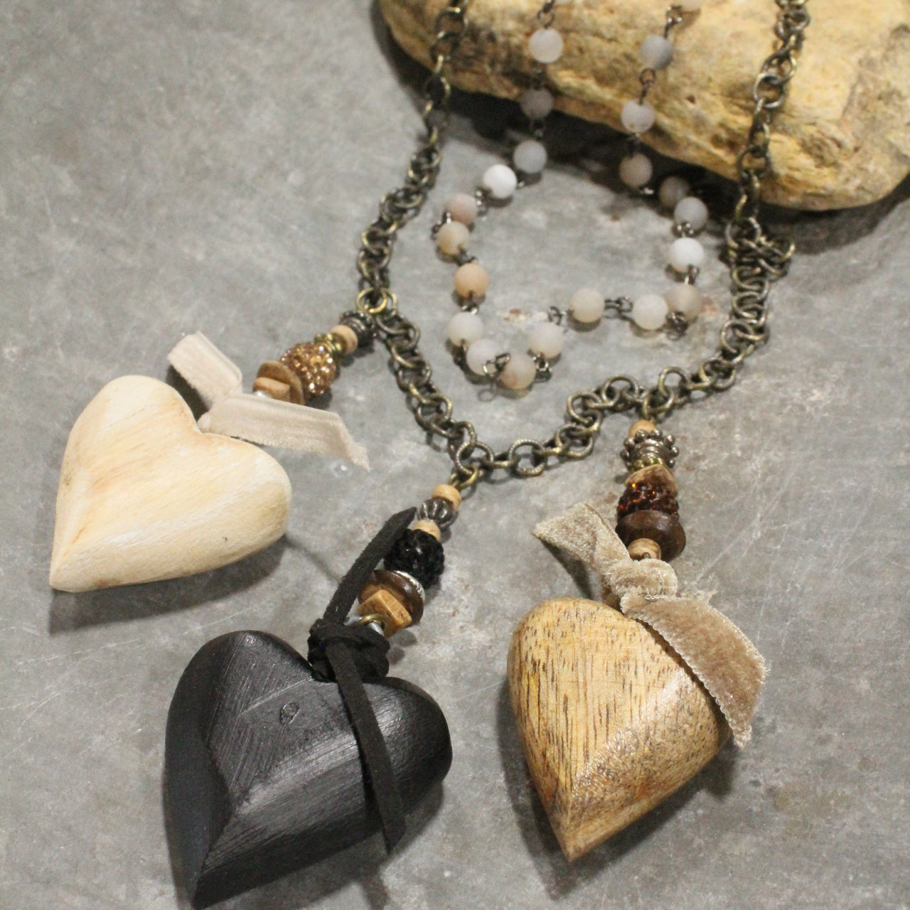 Three Times The Love Charm'd Necklace
