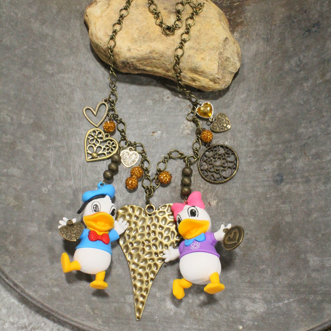Forever In Love Donald & Daisy Charm'd Necklace