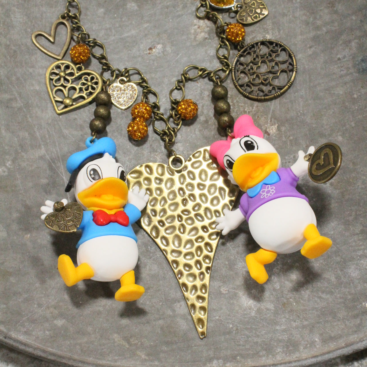 Forever In Love Donald & Daisy Charm'd Necklace