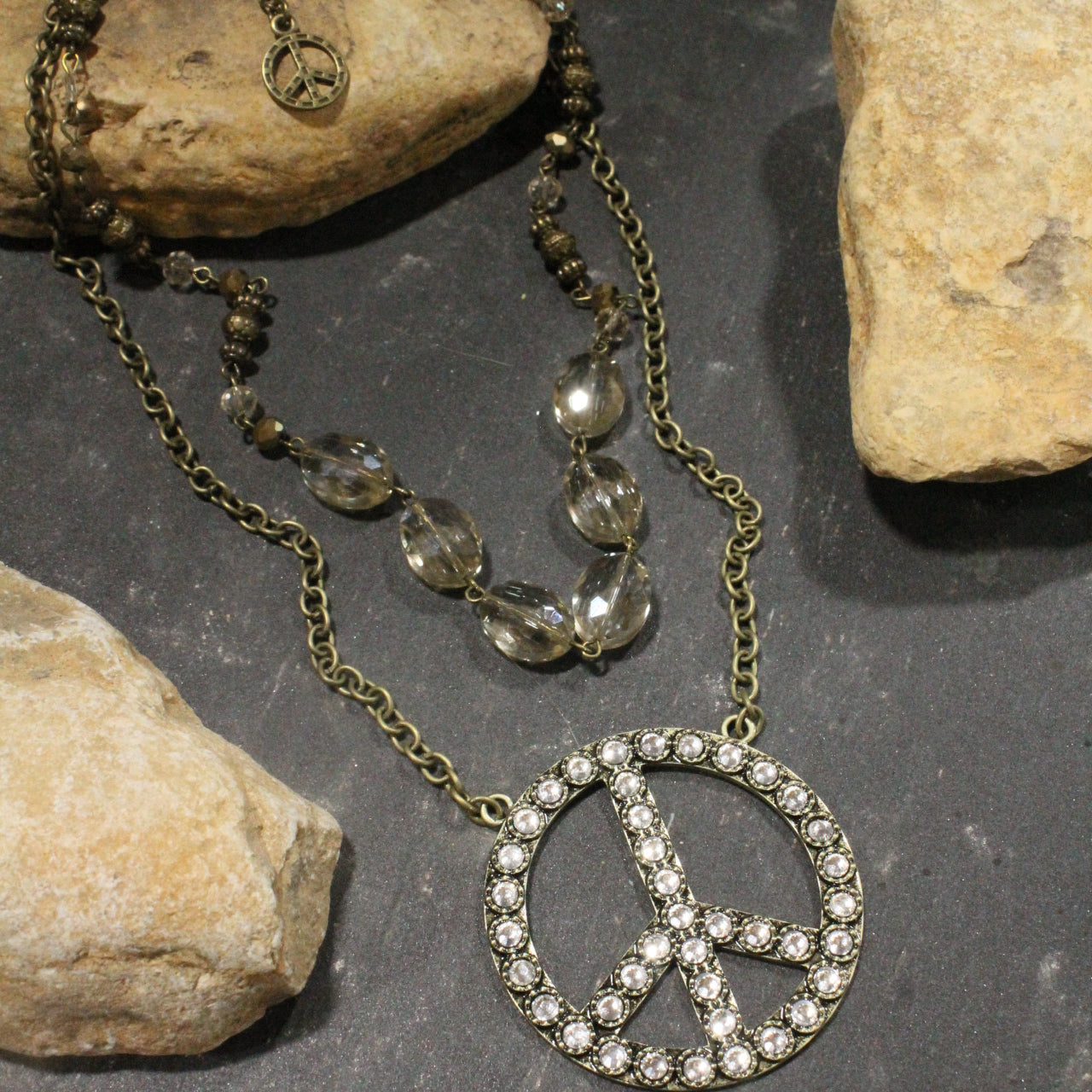 Touch Of Class Peace Layered Necklace