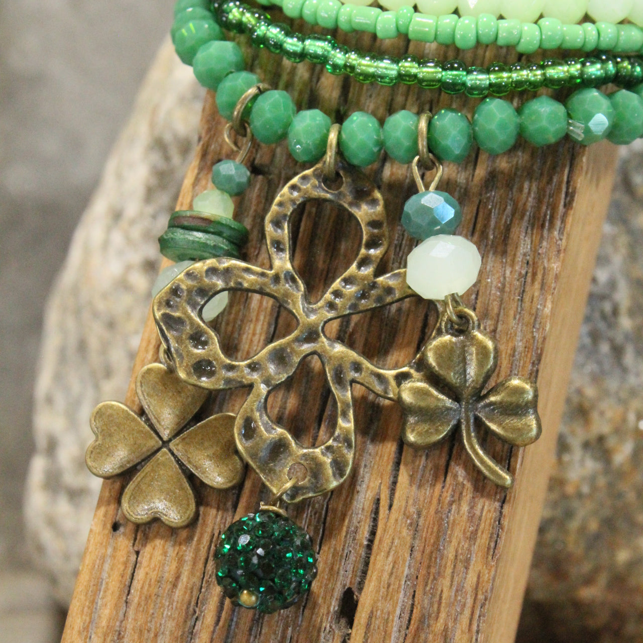 Four Leaf Clover Bracelet Set