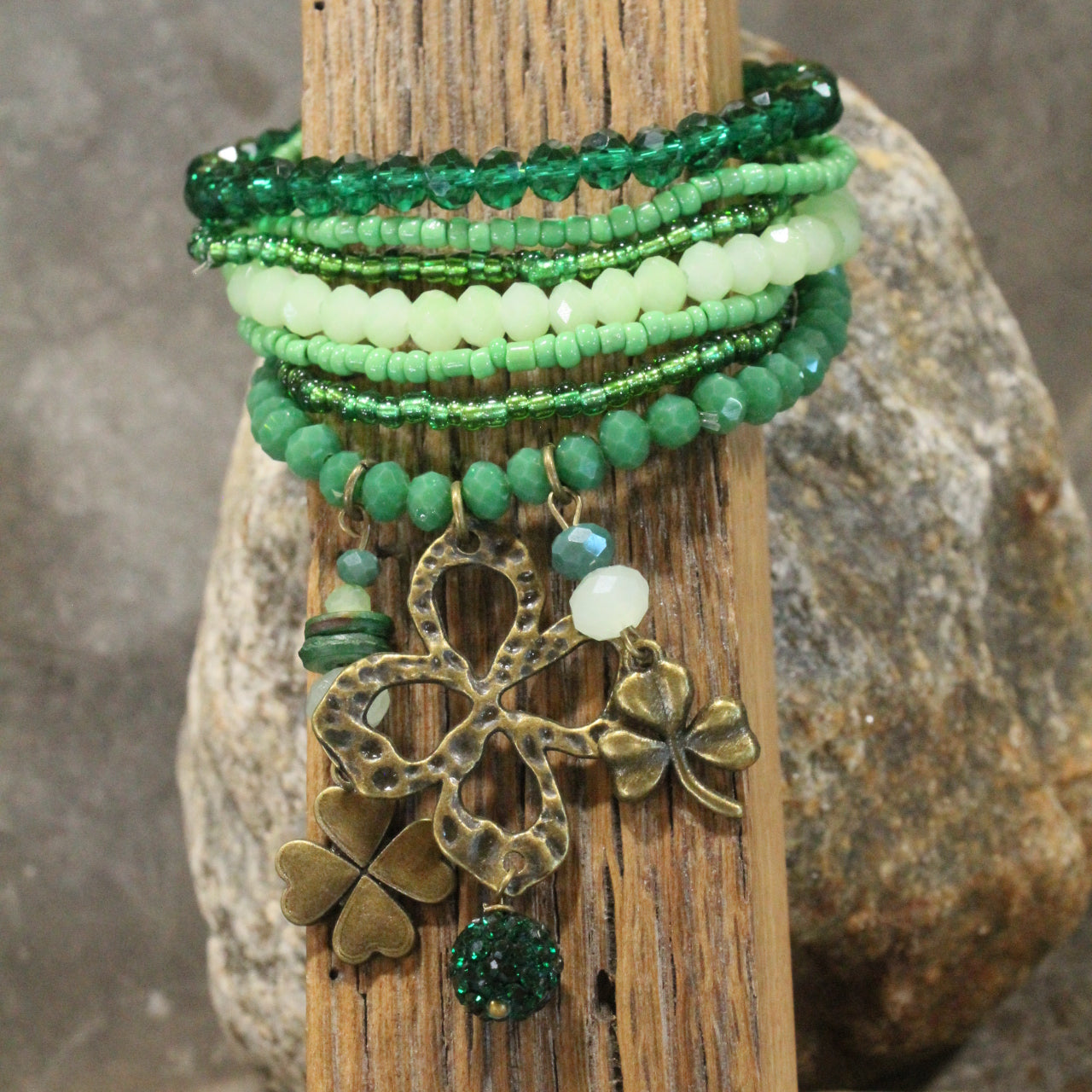 Four Leaf Clover Bracelet Set
