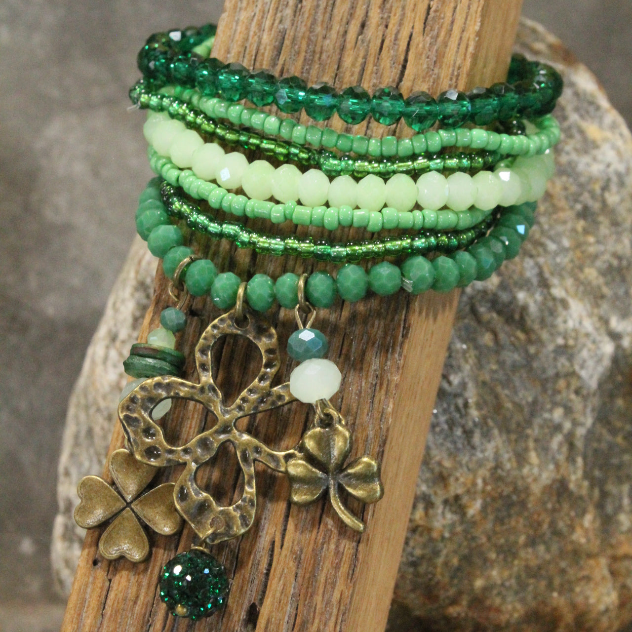 Four Leaf Clover Bracelet Set