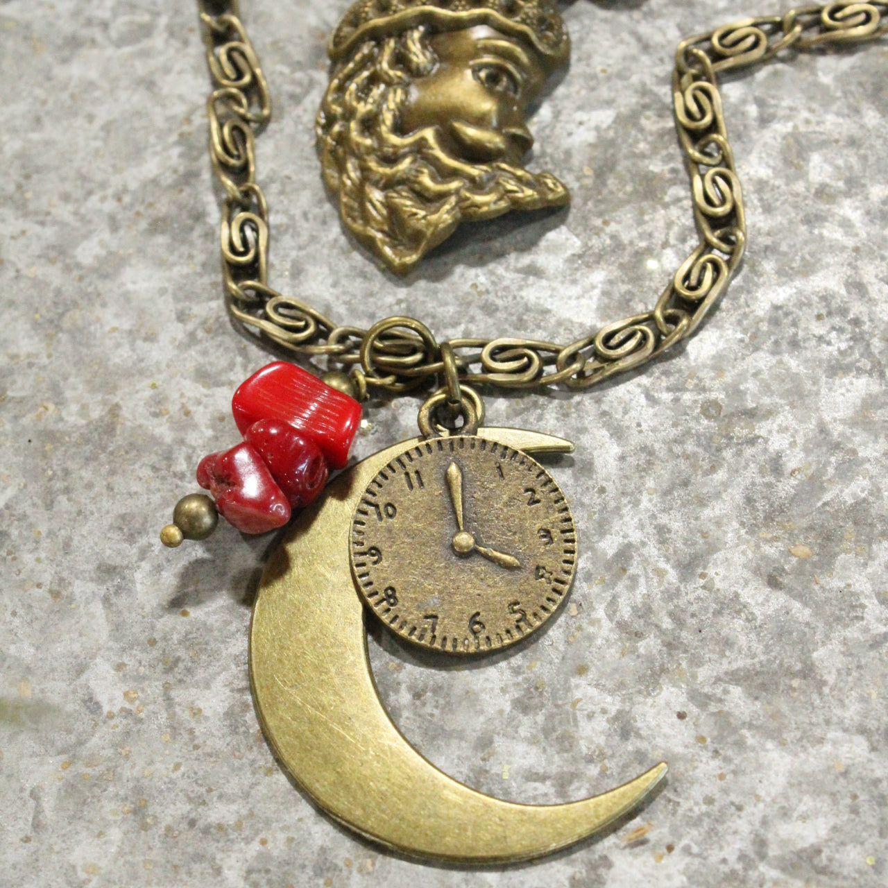 Time Is Counting Down Til' Santa's Moonlit Ride Necklace