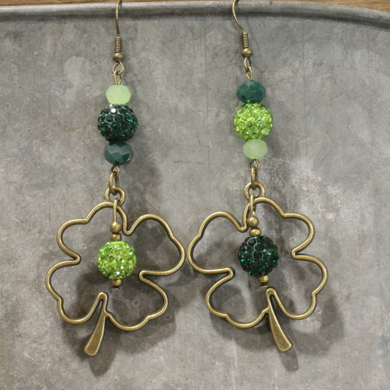 Four Leaf Clover Dangle Earrings