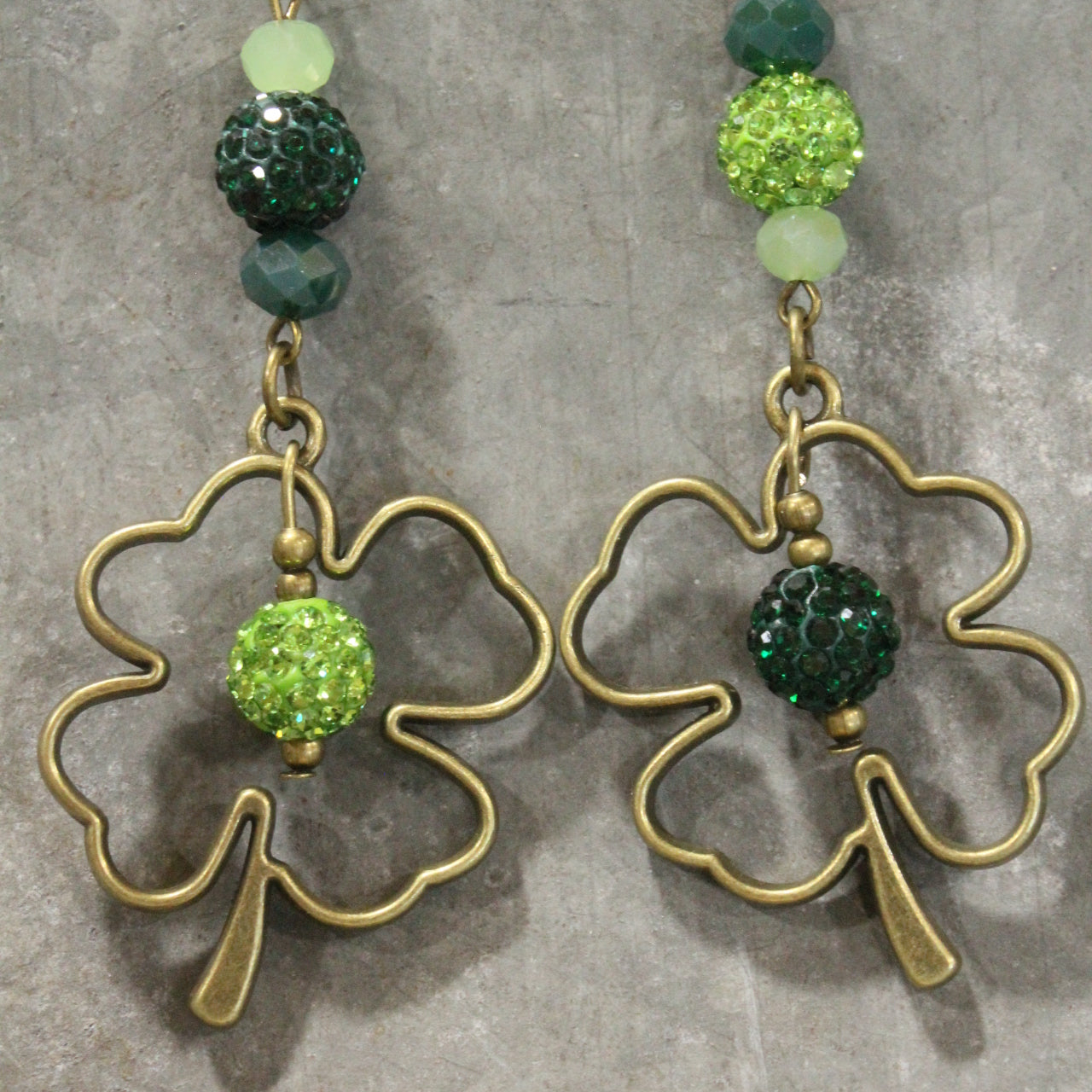 Four Leaf Clover Dangle Earrings