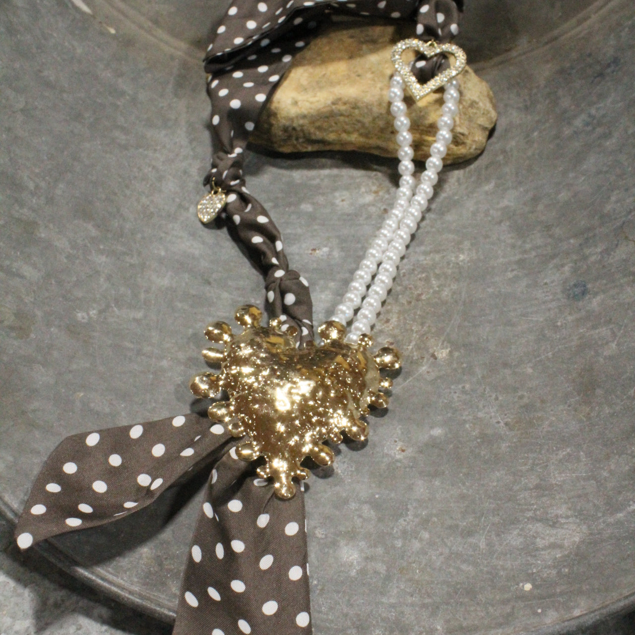 Pretty Woman Heart Throb Scarf Necklace