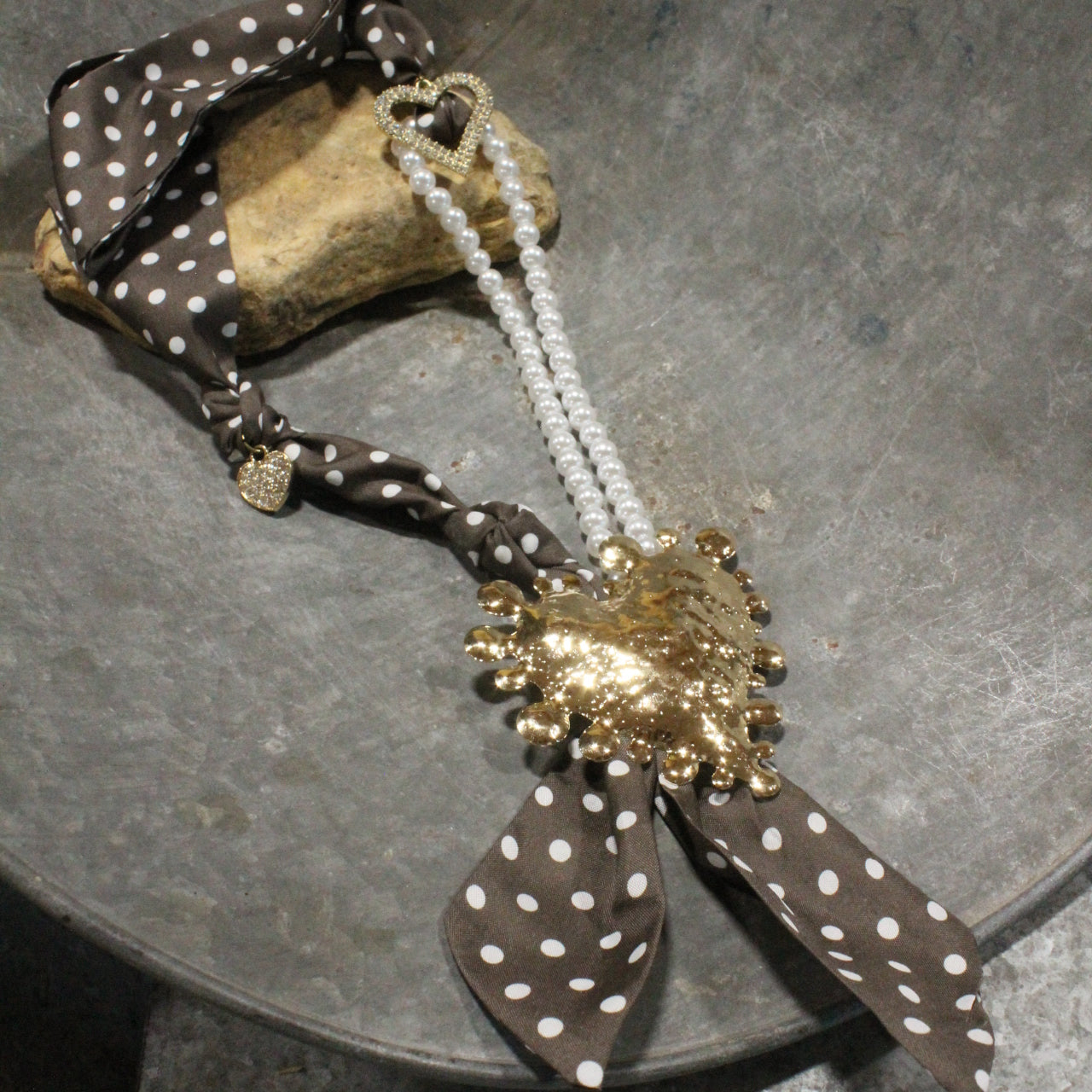 Pretty Woman Heart Throb Scarf Necklace