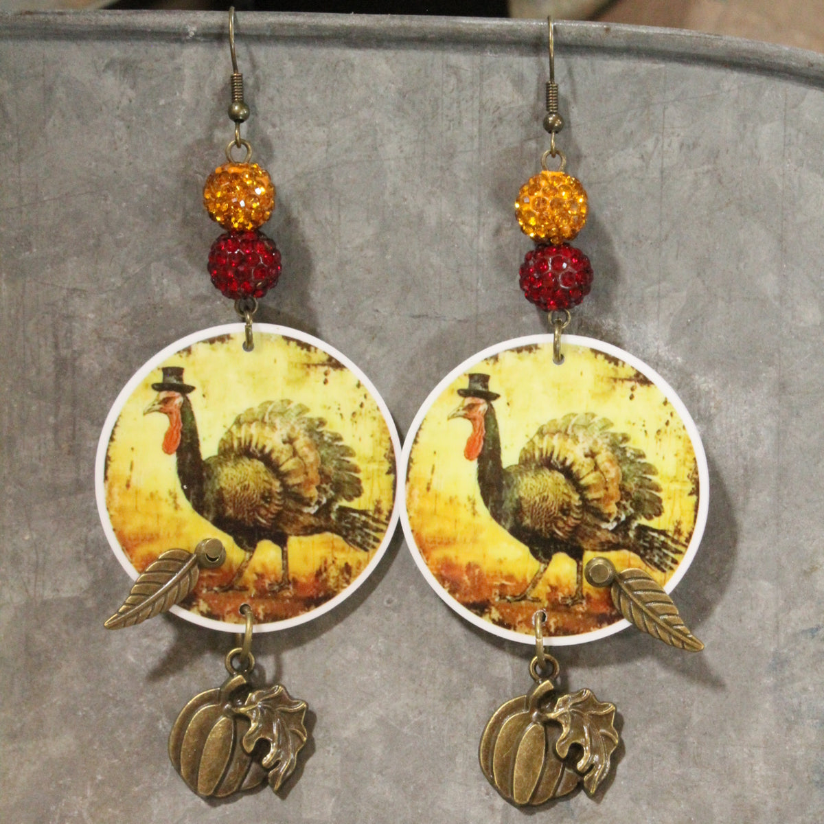 Turkey Trot Dangle Earrings