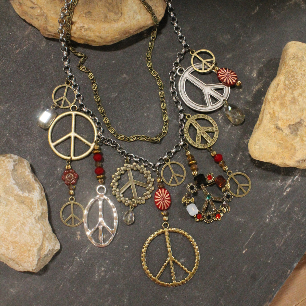 Peace & Love Charm’d Necklace