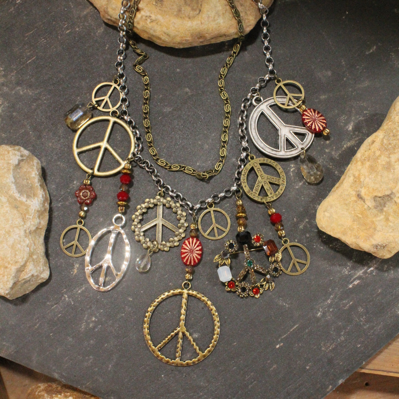 Peace & Love Charm’d Necklace