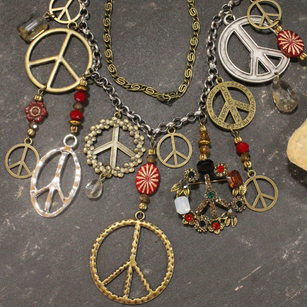 Peace & Love Charm’d Necklace