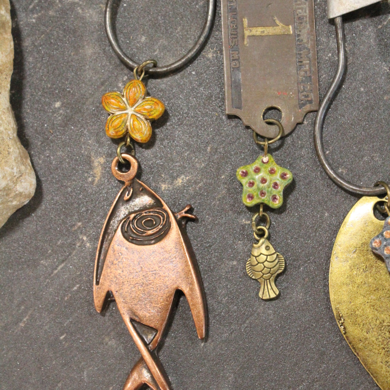 String Of Fish Charm'd Necklace