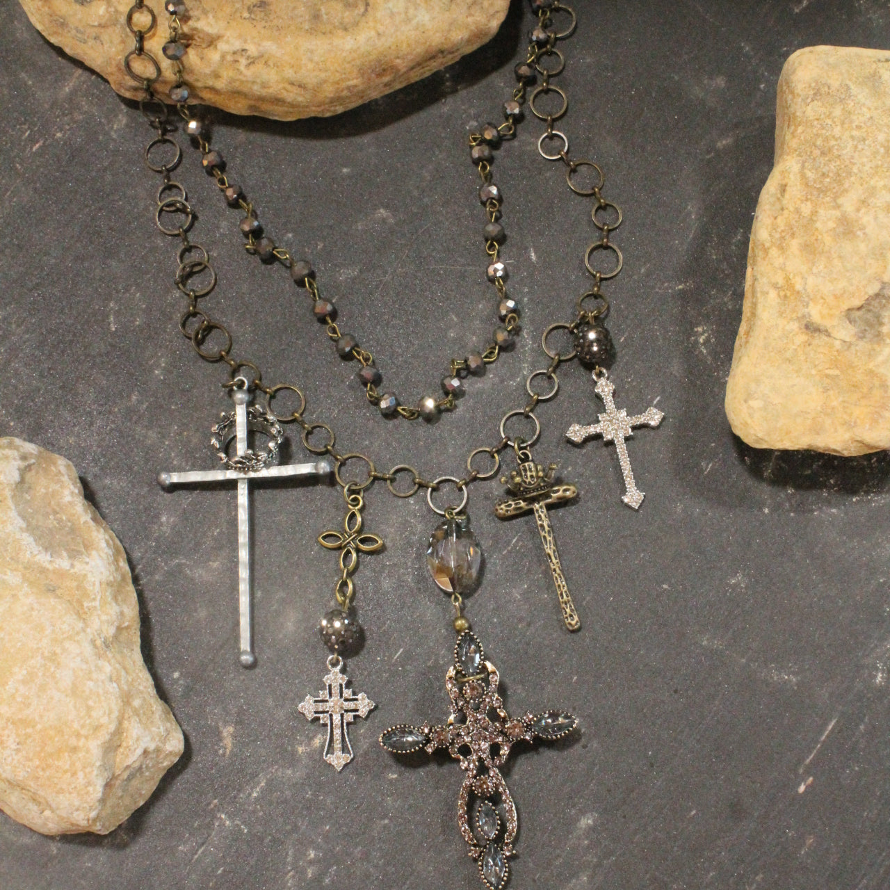 Cross My Heart Charm'd Necklace