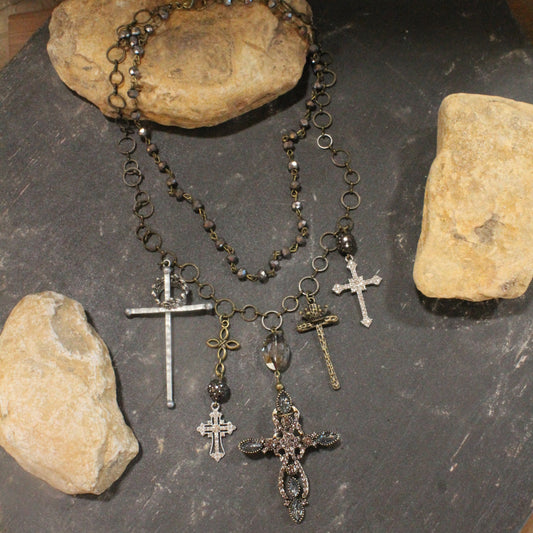 Cross My Heart Charm'd Necklace