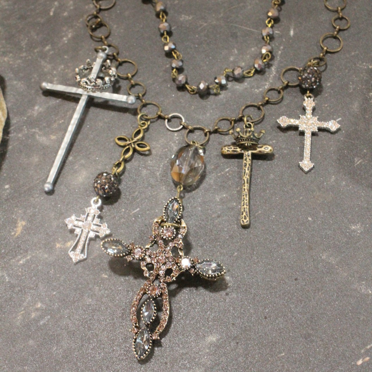 Cross My Heart Charm'd Necklace