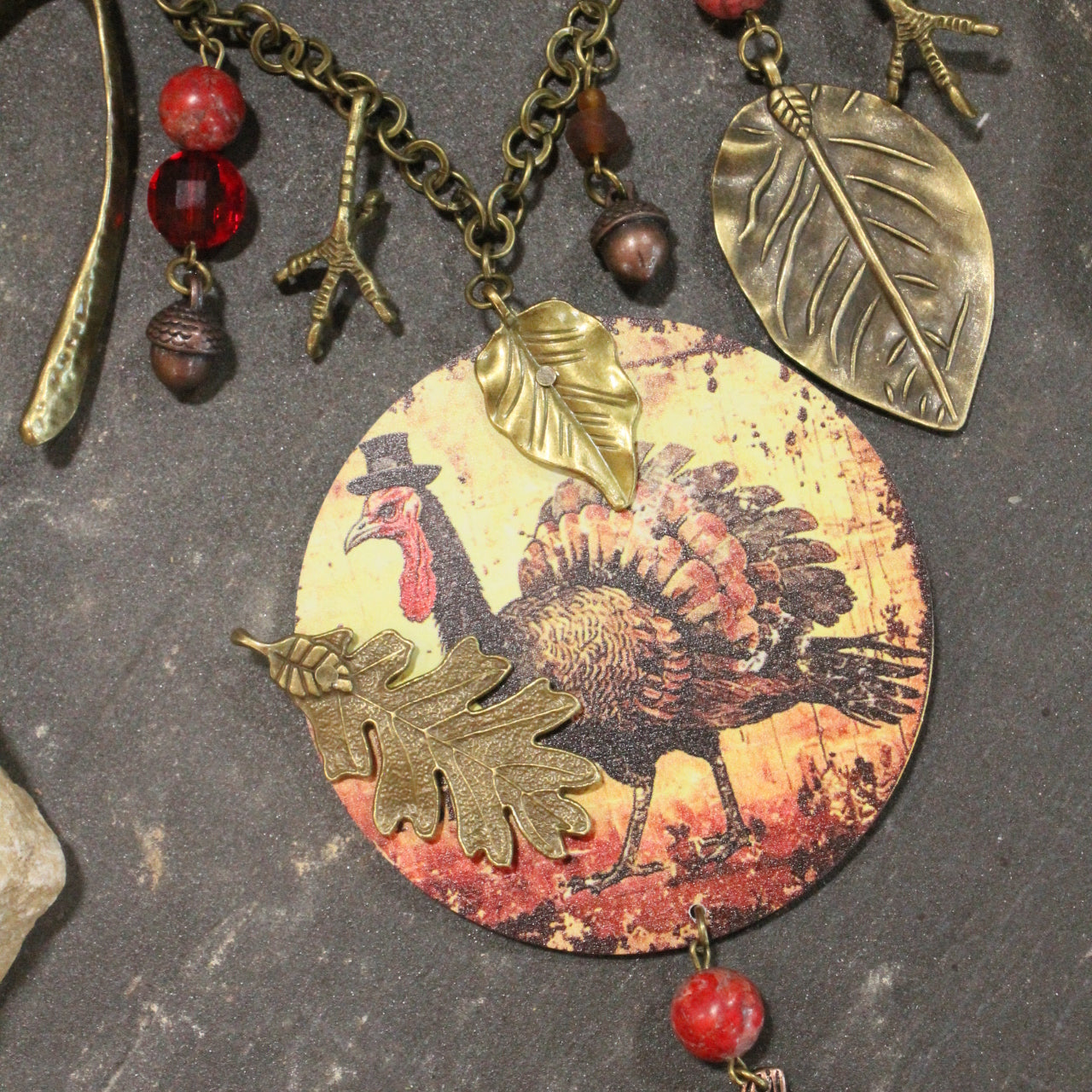 Wishing On A Wishbone Turnkey Necklace