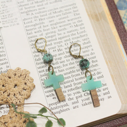 On The Fourth Day Turquoise Earrings