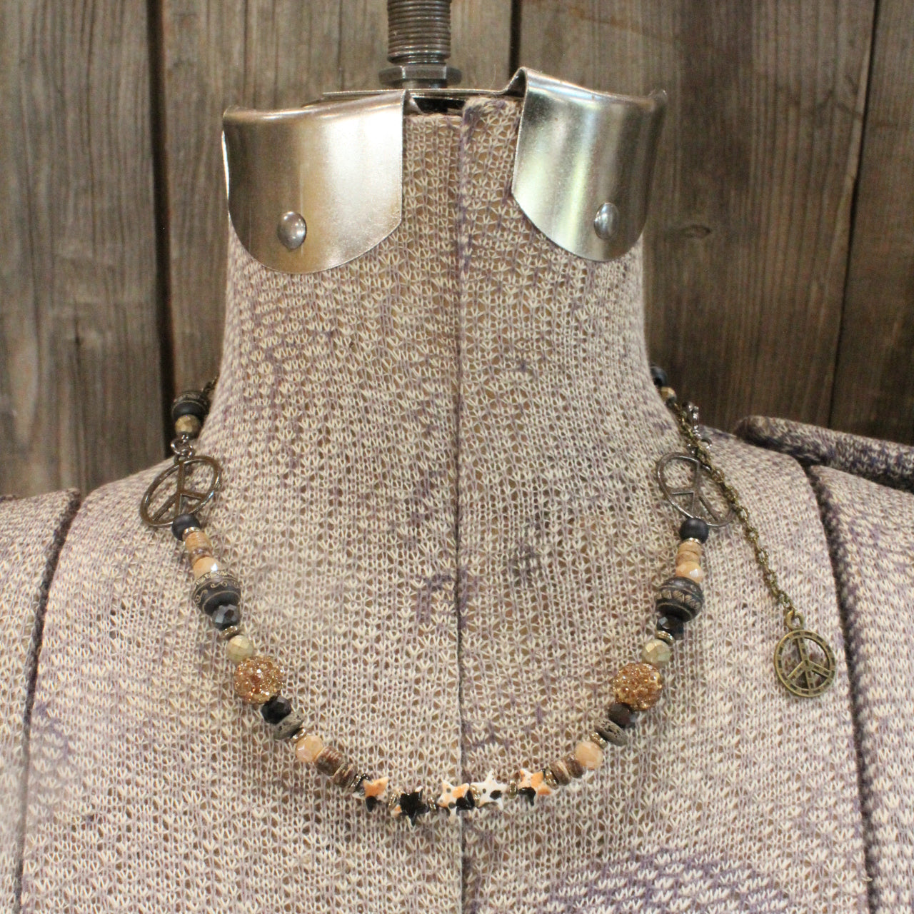 Passionate Peace Beaded Necklace