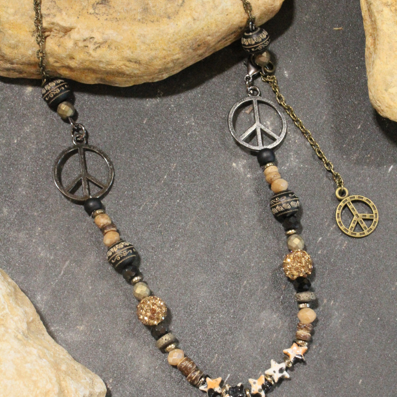 Passionate Peace Beaded Necklace