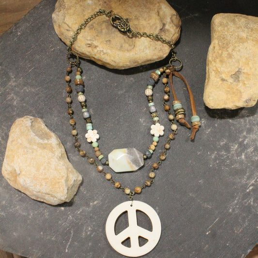 The Power Of Peace Layered Necklace