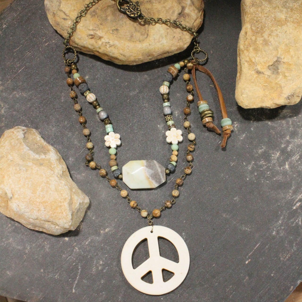 The Power Of Peace Layered Necklace
