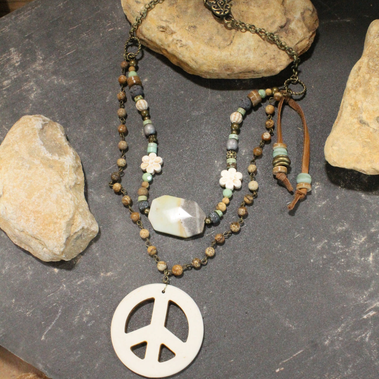 The Power Of Peace Layered Necklace