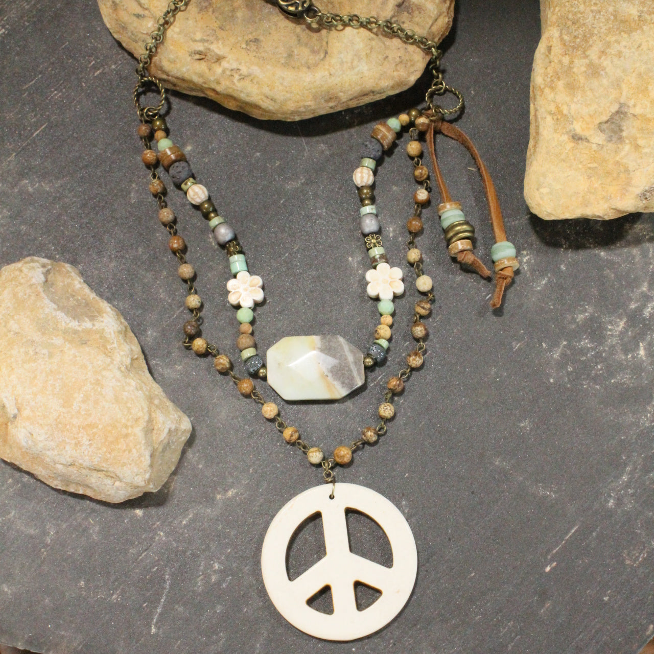 The Power Of Peace Layered Necklace