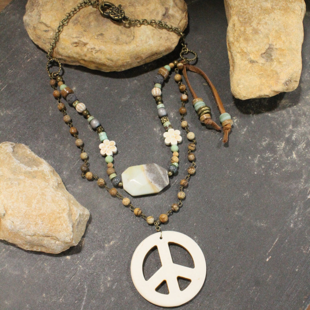 The Power Of Peace Layered Necklace