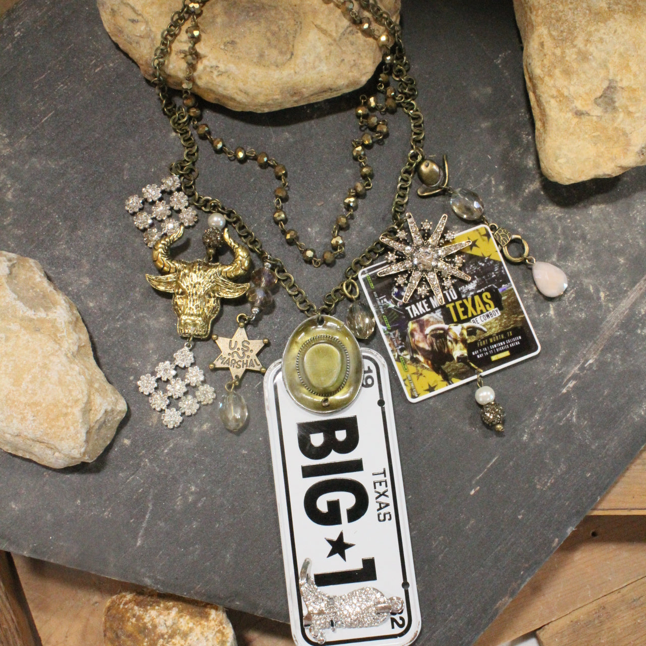 Travel Time Texas Style "BIG 1" Necklace