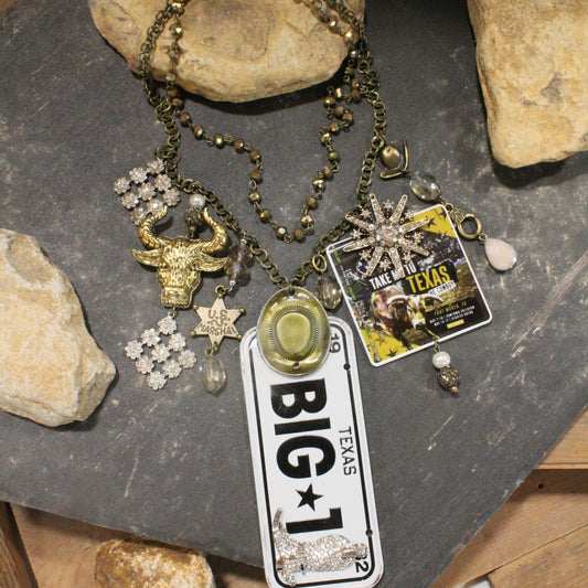 Travel Time Texas Style "BIG 1" Necklace