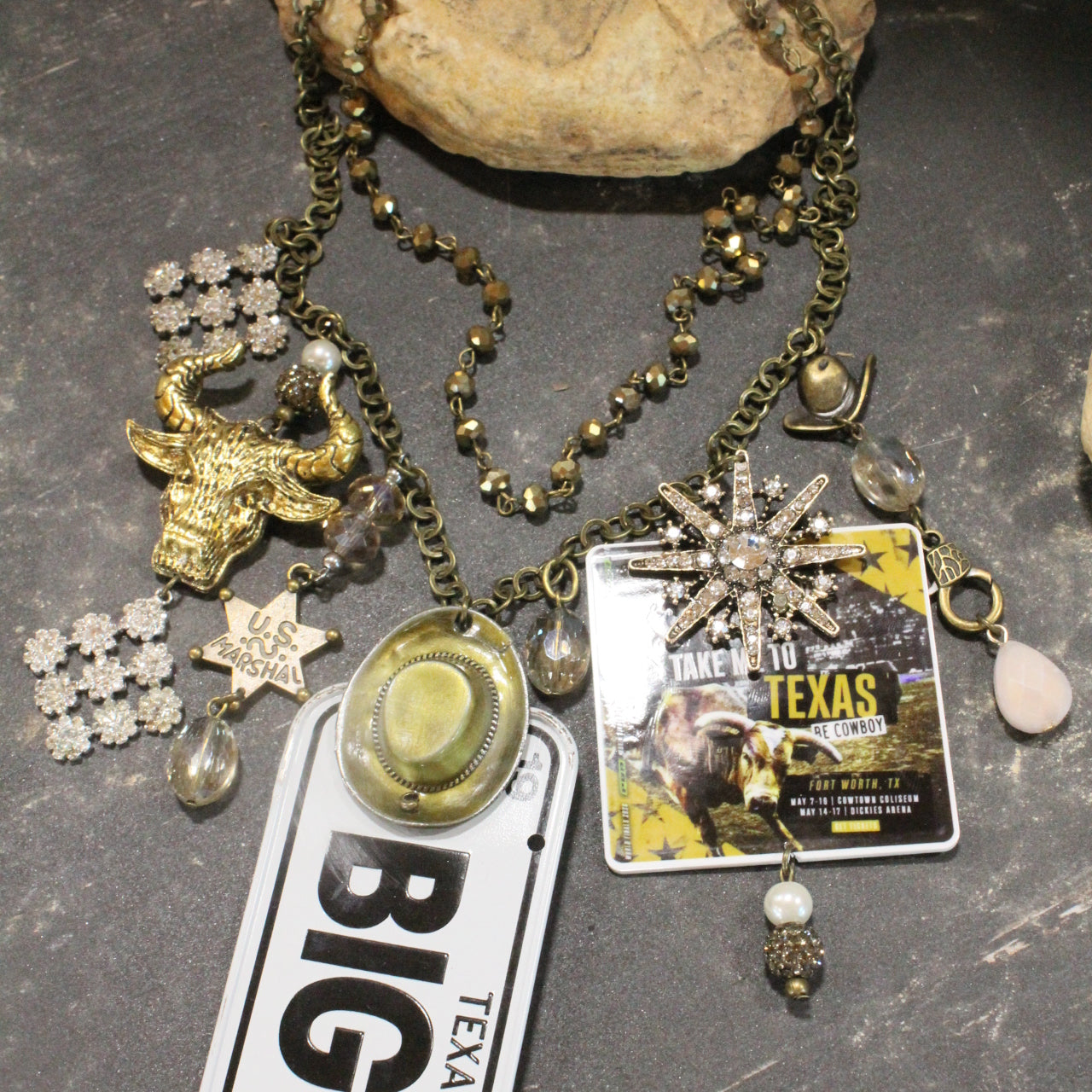 Travel Time Texas Style "BIG 1" Necklace