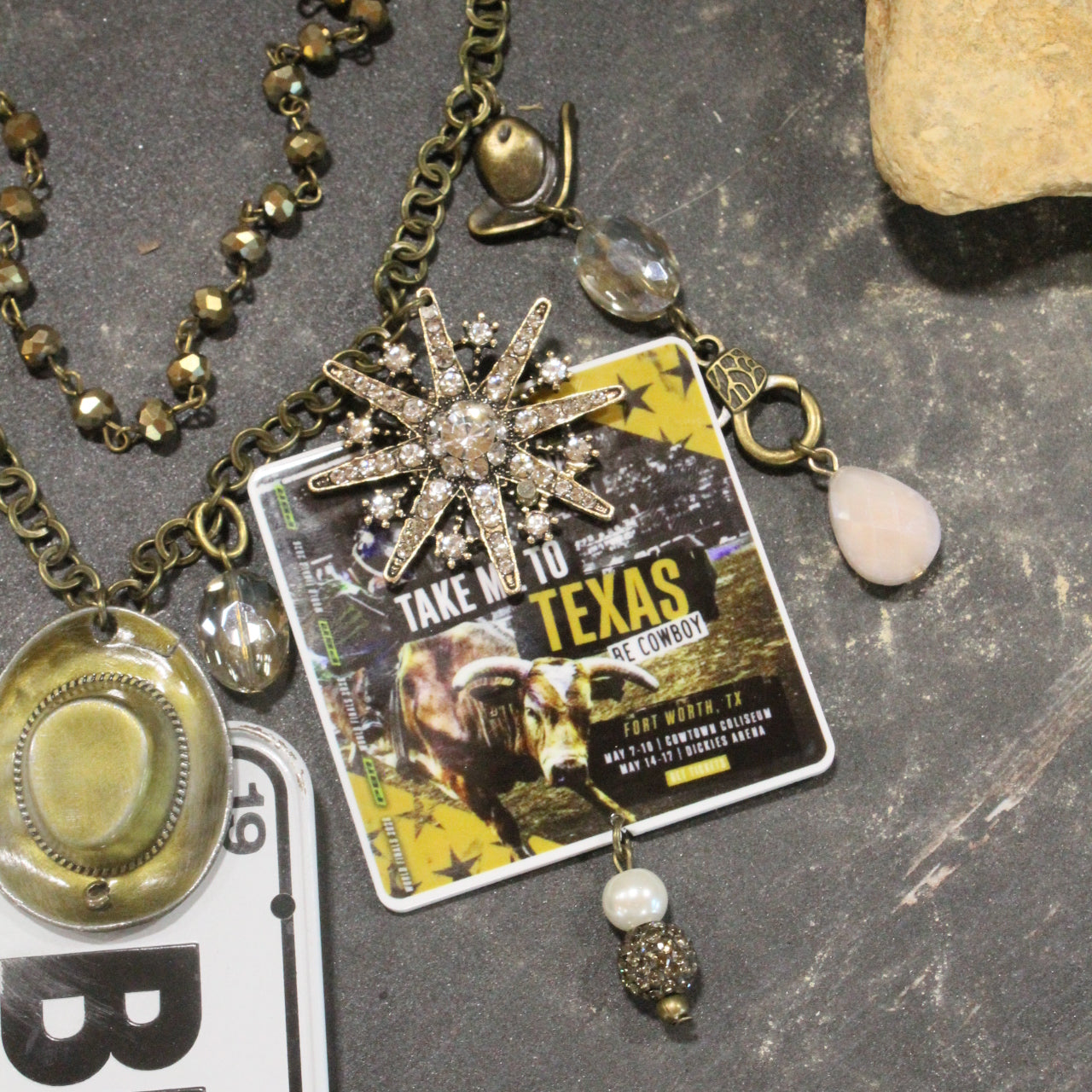 Travel Time Texas Style "BIG 1" Necklace