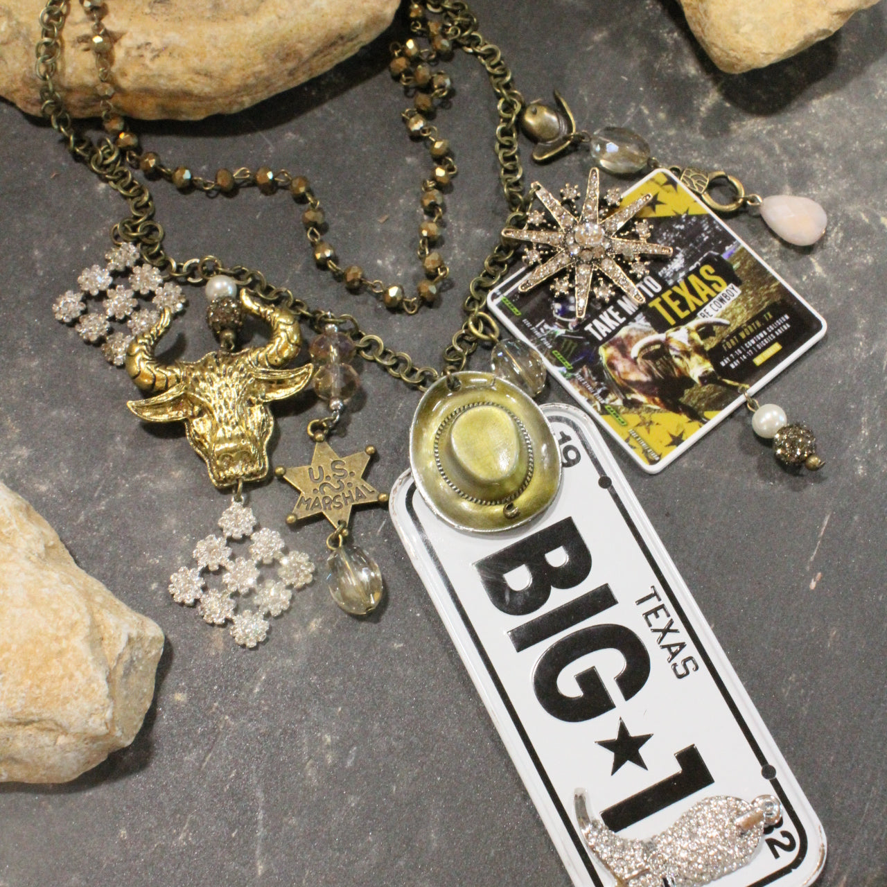 Travel Time Texas Style "BIG 1" Necklace