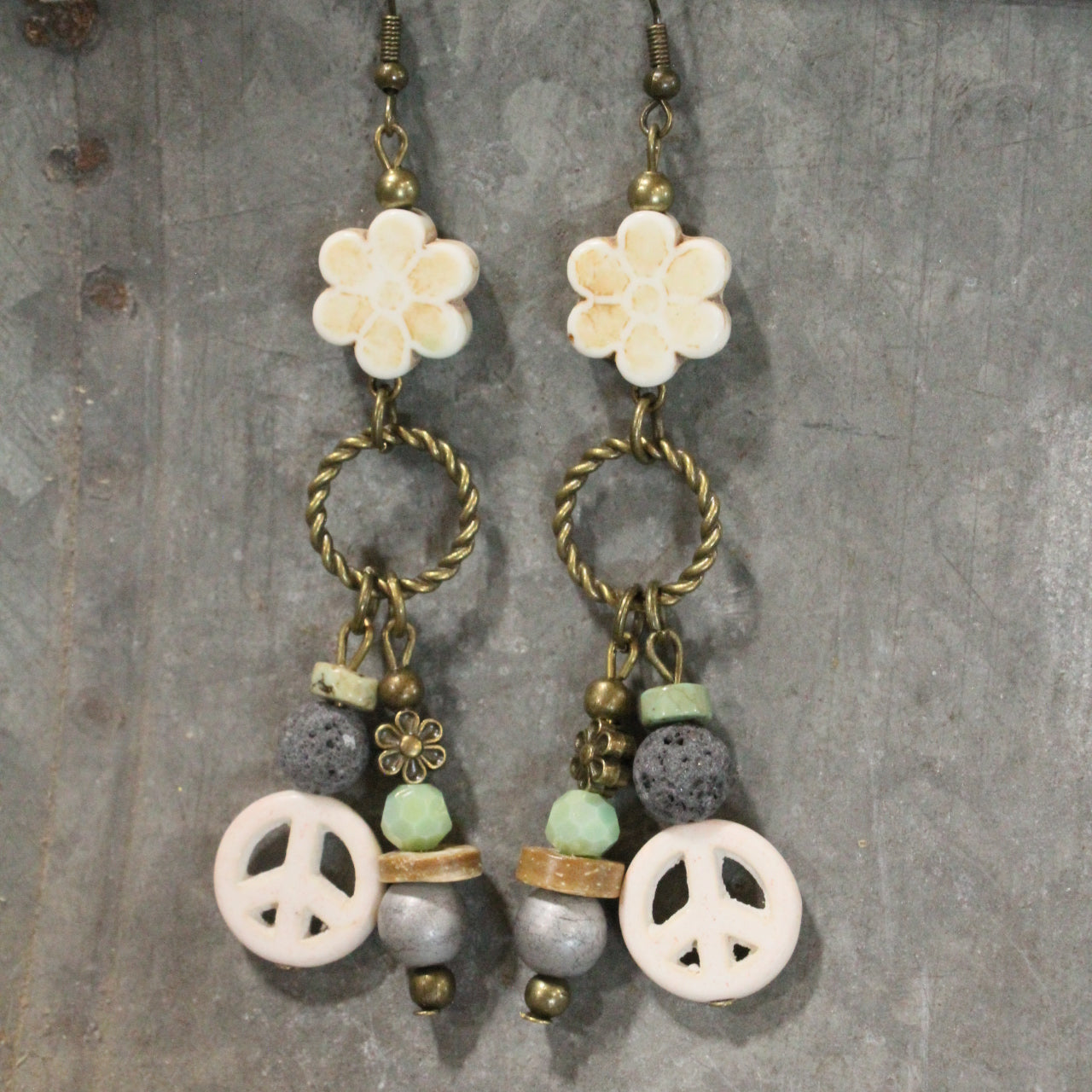 The Power Of Peace Dangle Earrings