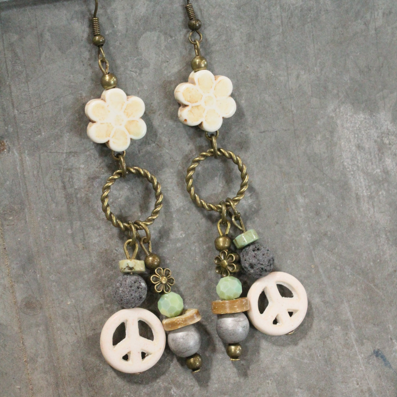The Power Of Peace Dangle Earrings