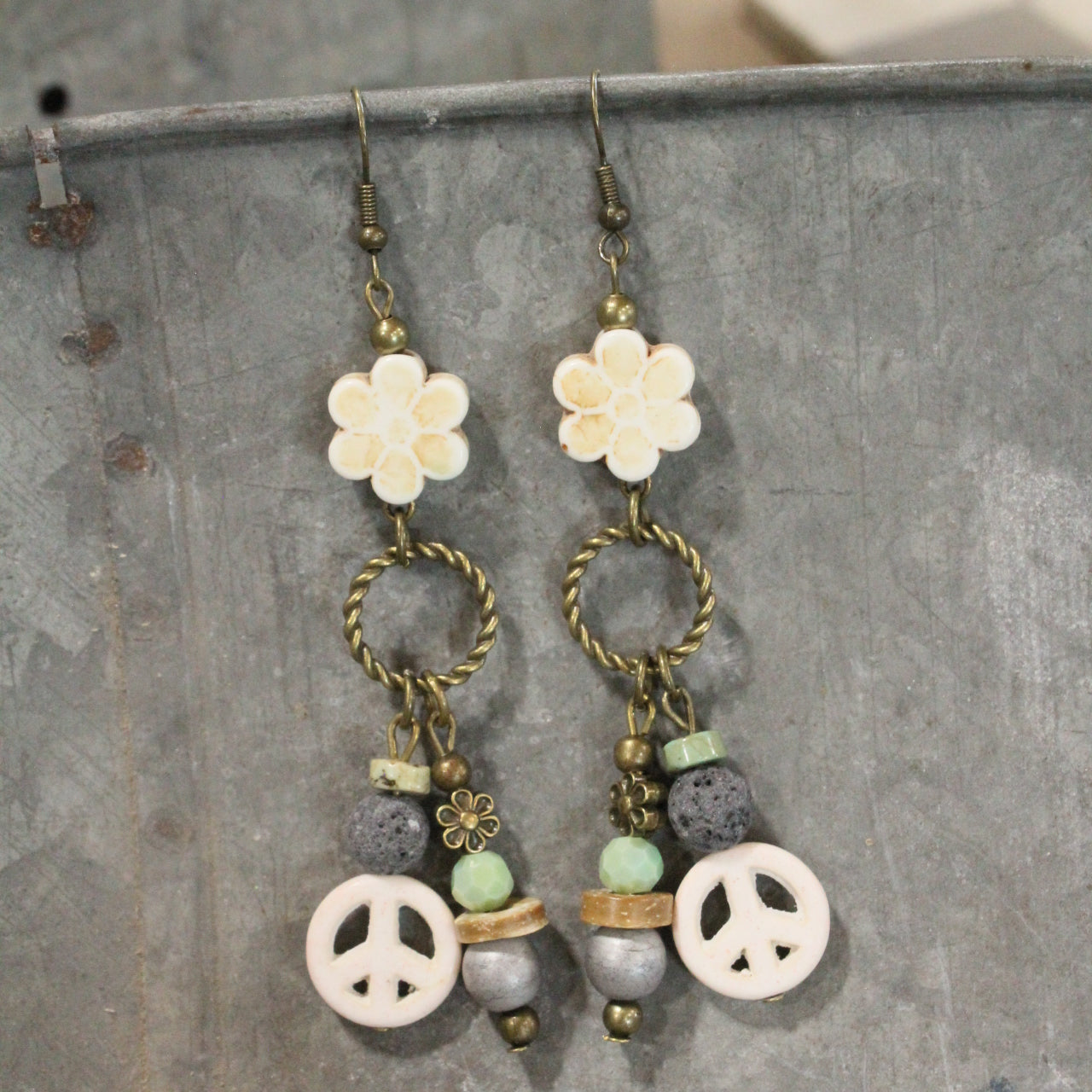 The Power Of Peace Dangle Earrings