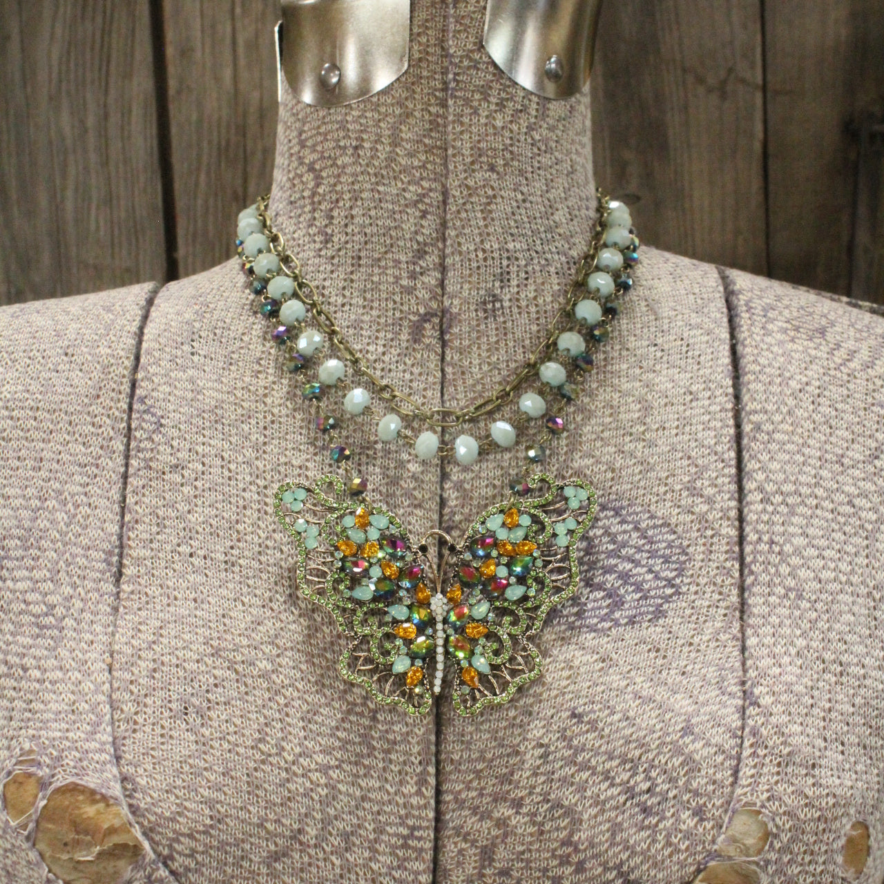 Feeling Free Butterfly Layered Necklace