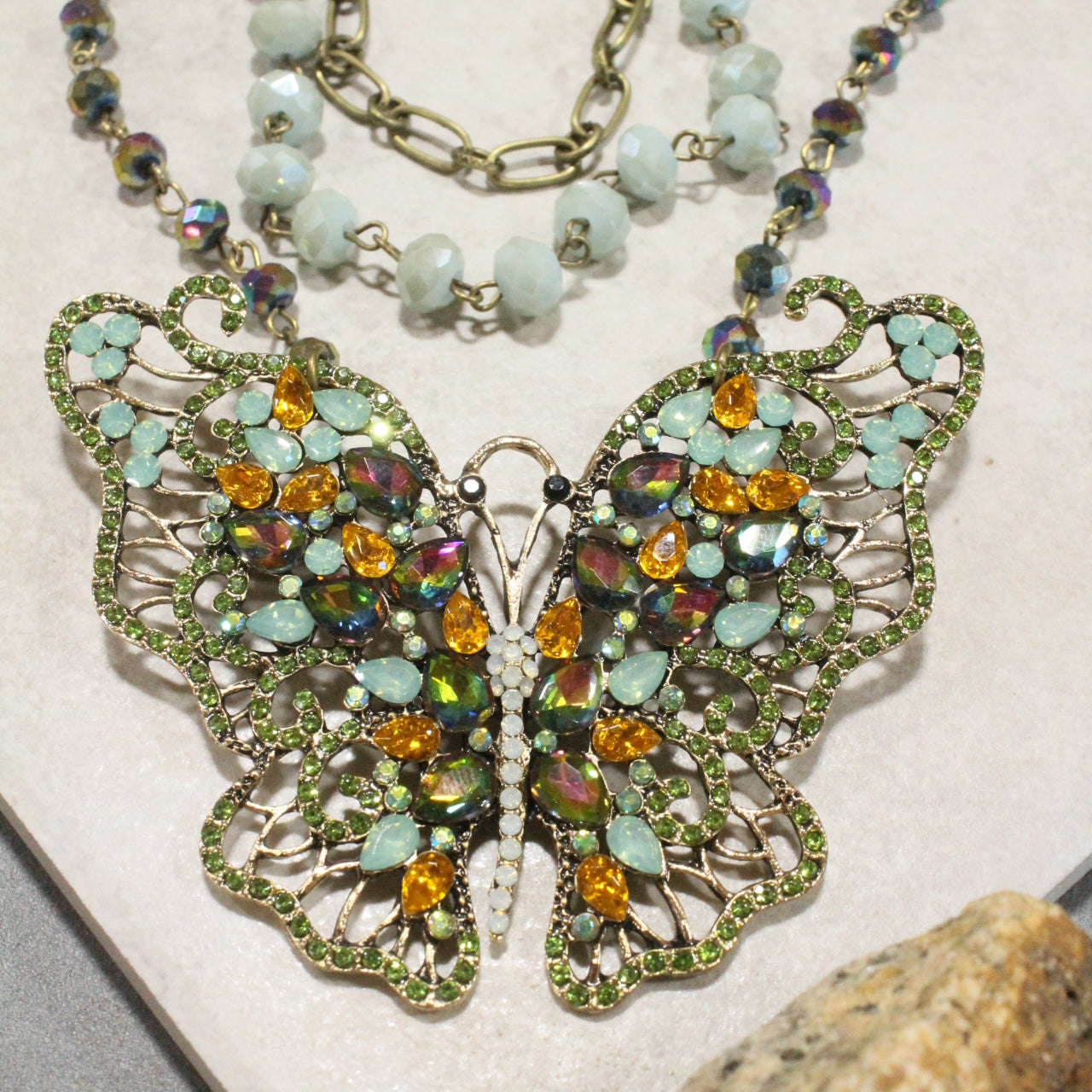 Feeling Free Butterfly Layered Necklace