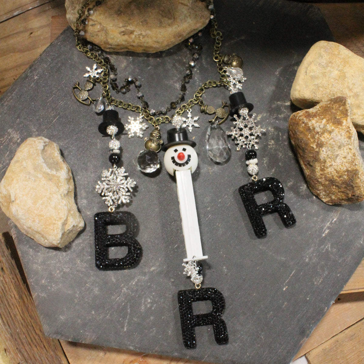 Chilly "THE PEZ" Snowman Charm'd Necklace