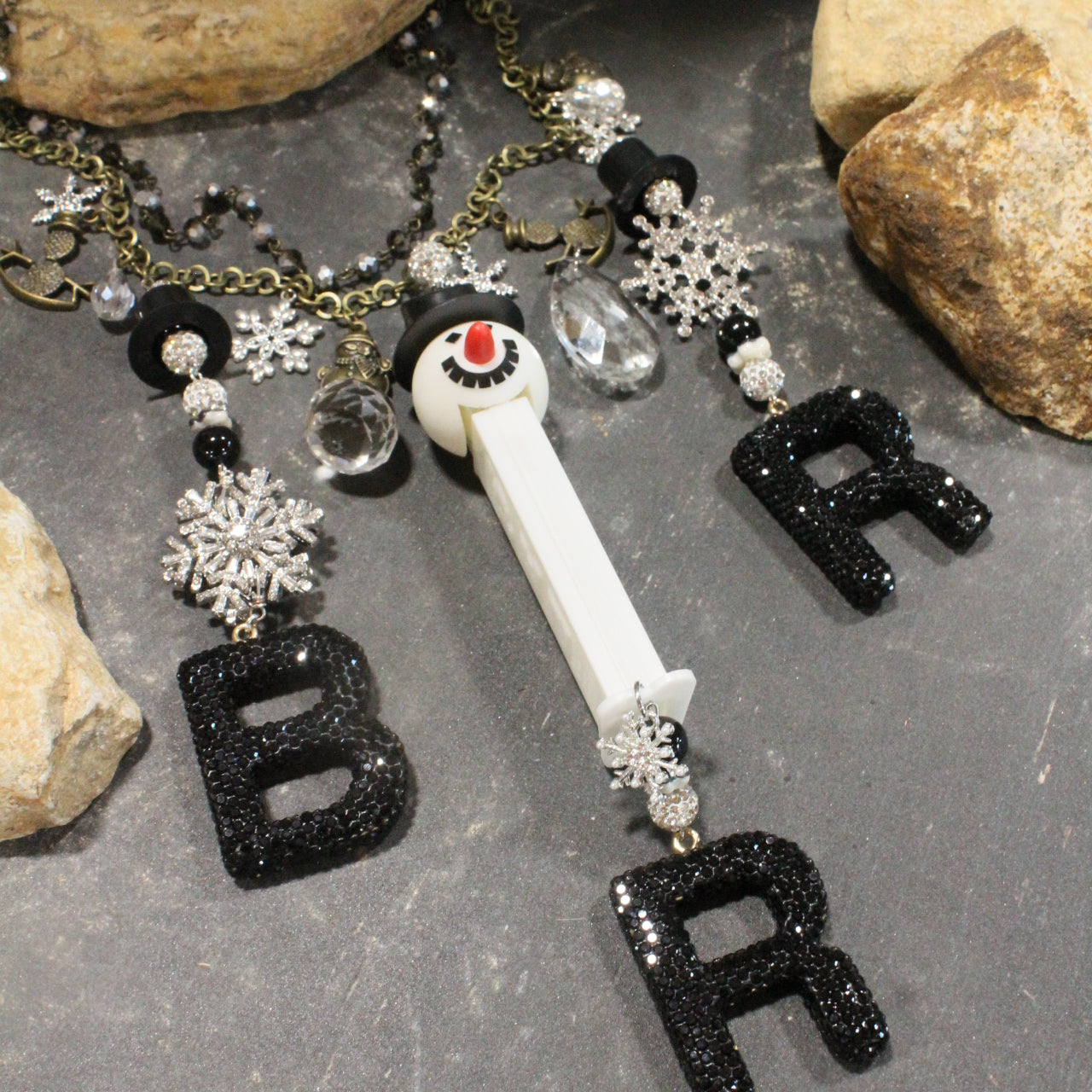 Chilly "THE PEZ" Snowman Charm'd Necklace